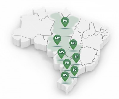 Atendemos clientes em todo o Brasil