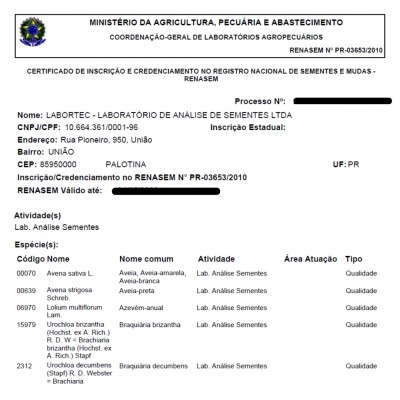 Credenciamento Forrageiras